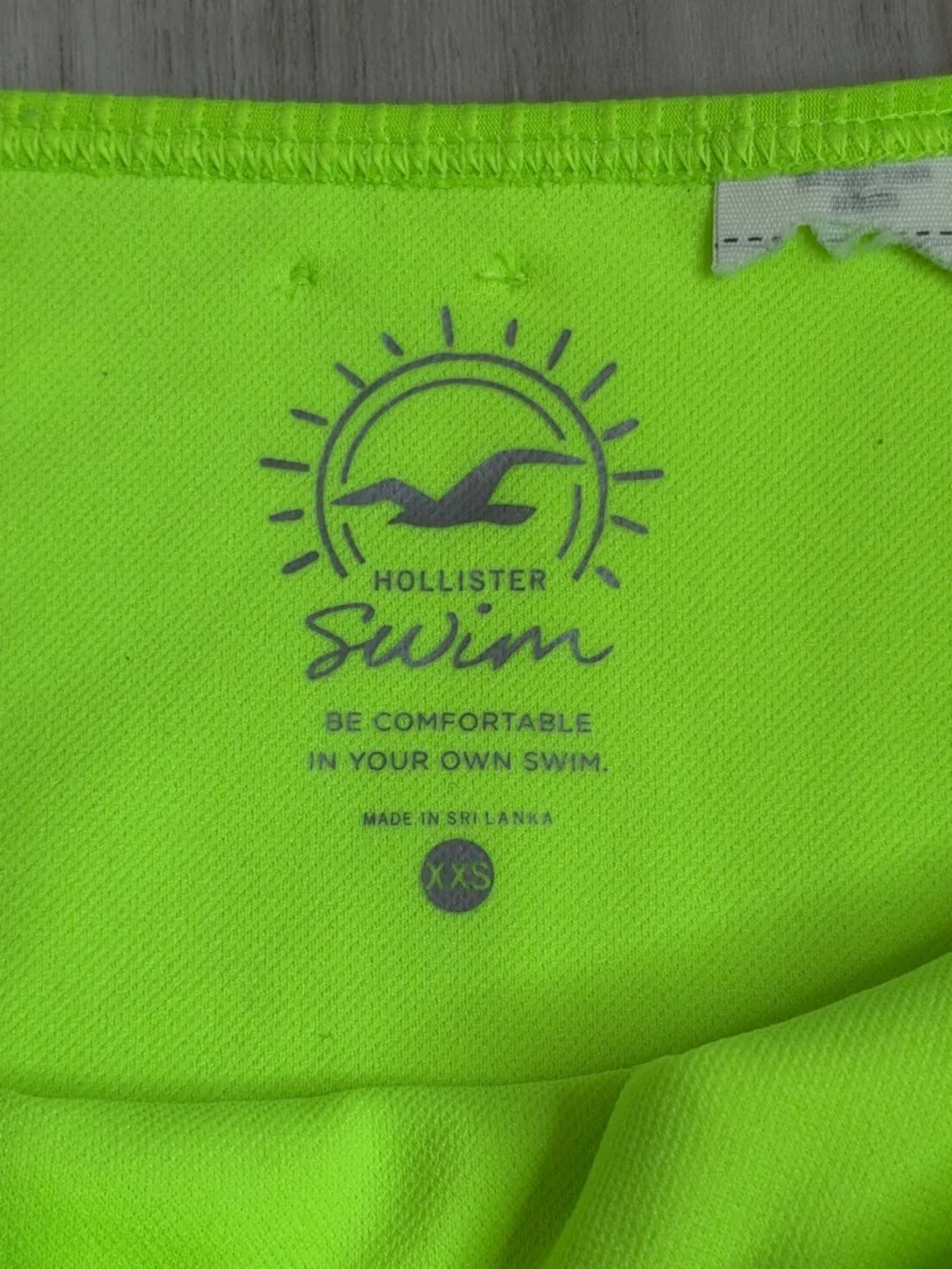 Hollister Neon Green Ribbed cheeky Bikini Bottom size XXS